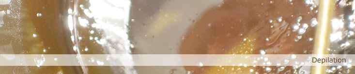 Depilation mit Warmwachs